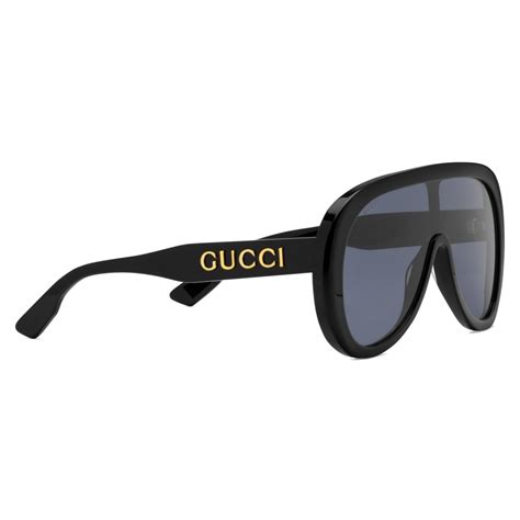 mascherina topolino gucci|Gucci Eyewear Occhiali Da Sole a Mascherina G Quadro.